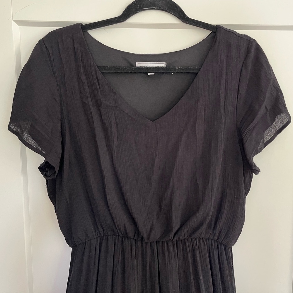 Piper & Scoot Black Midi/Maxi Dress Size S - image 2